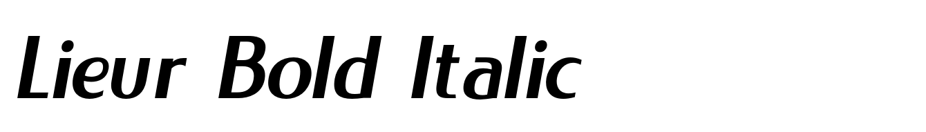 Lieur Bold Italic